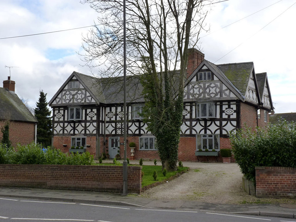 Wakelyn Old Hall, a timber-framed house on Main Street in Hilton